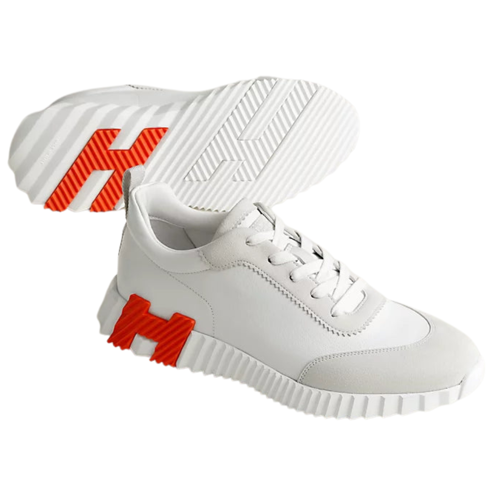 Sneakers Hermes blanc / orange