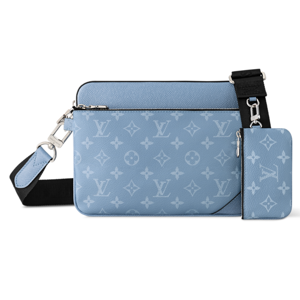 LV - Sac Trio Messenger Bleu Clair