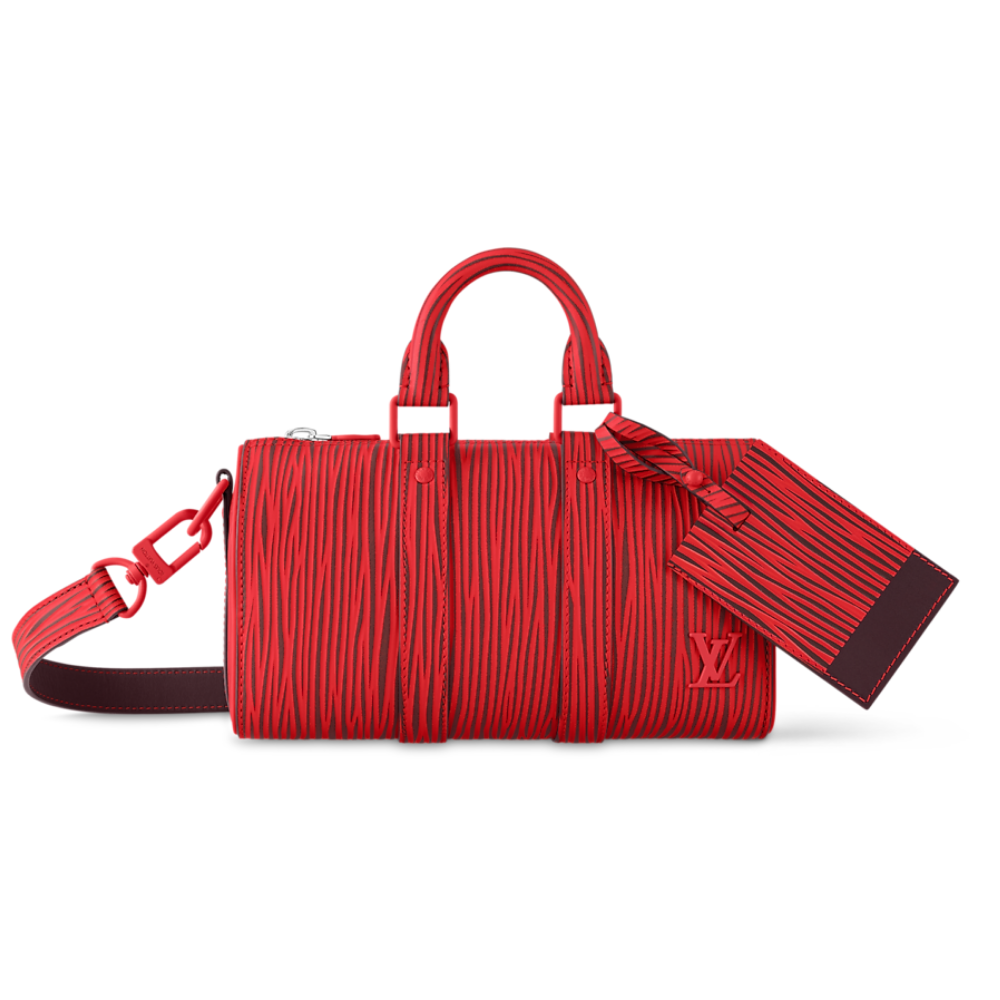 LV x Park Seo-Bo - LV - Sac Keepall Bandoulière 25 Rouge