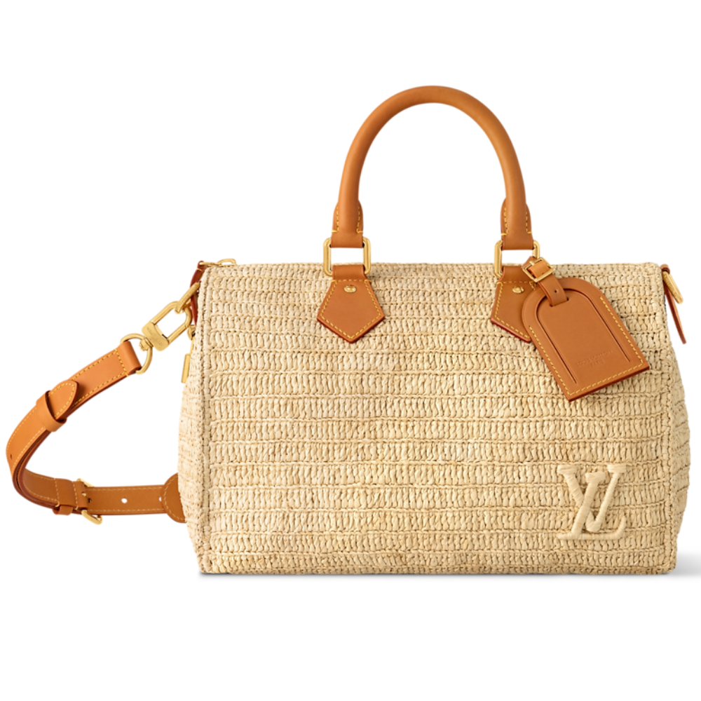LV - Sac Speedy 30 Bandoulière Beige
