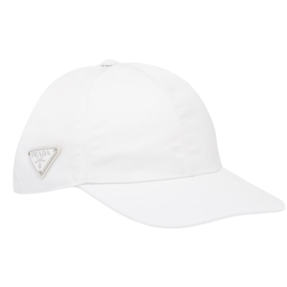 Prada - Casquette de baseball en Re-Nylon Blanc