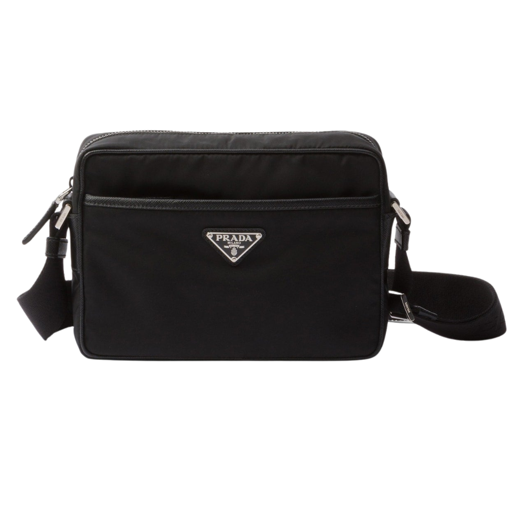 Prada - Sac porté épaule en Re-Nylon et Saffiano