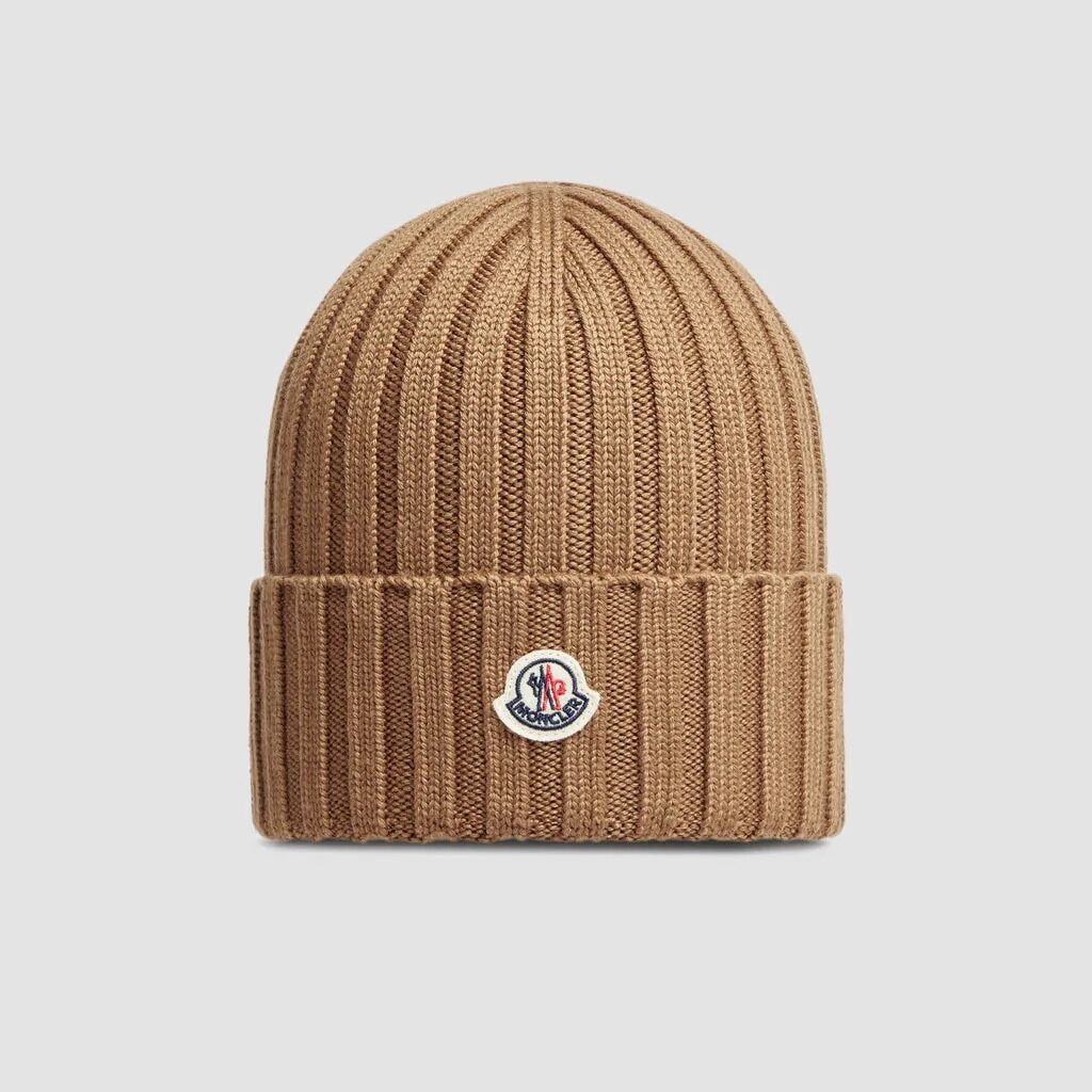 Bonnet Moncler en laine Beige