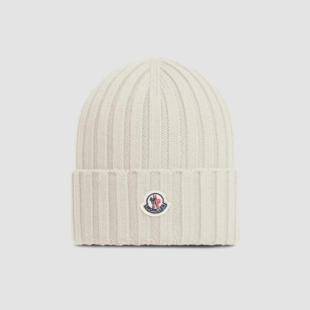 Bonnet Moncler en laine Blanc