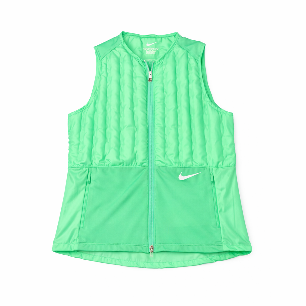 Nike - Doudoune Sans Manches Therma Fit Vert Fluo